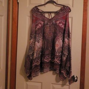 Purple paisley tank top